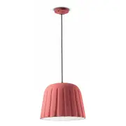 Madame Gres Large Pendant, Coral Pink