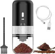 Cordless Coffee Grinder, USB Rechargeable Coffee Bean Grinder with Cleaning Brush