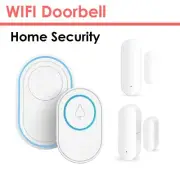 Wireless Smart Door Bell Intercom WiFi Doorbell Home Security Alert Sensors Kit