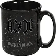 iCUP Inc 23cm Ceramic Camper Mug AC/DC Back in Black Drinking Cup Drinkware