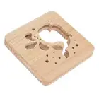 Wooden 3D Lamp Hollow Design Pine LED Night Light With Cute Whale Pattern