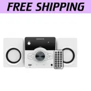 Compact Top Loading CD Player with Bluetooth & Programmable FM Radio in Black