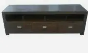 TARA 3-DRAWER OAK ETU TELEVISION ENTERTAINMENT UNIT TV STAND 180CMS.