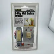 Stanley LightMaker (Ivory) 3-WAY Wall Switch Module NEW NOS