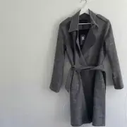 All Saints Checkered Mac Trench Coat