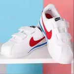 NIKE CORTEZ BASIC TDV 白紅藍 阿甘 童鞋 魔鬼氈 休閑904767-103