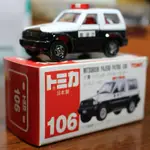 TOMY TOMICA 多美 日本製 日製 106 三菱 帕杰羅 PAJERO 警察 警視廳 警車 巡邏車 警察車