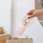Portable Handheld Fan USB Rechargeable Personal Fan 3 Speeds Mini Fan (Pink)