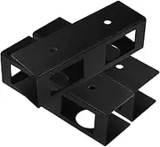 HOMSFOU 3Pcs Black Metal Under Desk Laptop Mount Ergonomic Keyboard Tray CPU Holder for Desk Storage Space Saving Laptop Stand for Home Office Organization
