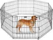 Folding Exercise Portable Pet Playpen Indoor Outdoor Dog Puppy Fences Gate