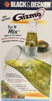 GIZMO Tip 'N Mix Black & Decker Salad Dressing Mixer NEW Mixes As You Pour