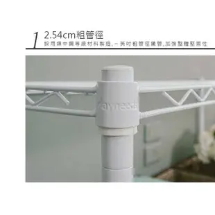 【LuLu_LoveHouse】70x45x180公分四層烤漆白鐵架