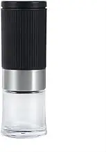 Manual Salt and Pepper Grinder Small Size - Tiny mill with Adjustable Coarseness, Black