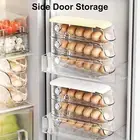 Egg Holder Large Capacity Store Eggs Drawer Rolling Type Fridge Egg Holder Clear