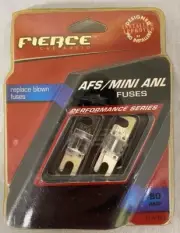 Fierce Car Audio AFL (Mini ANL Fuses) 80 Amp Fuse 2 Pack Pair FFAF80