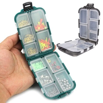 Double Sided Fishing Lure Bait Tackle Jig Storage Box Waterproof Hard Case