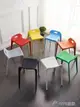 塑膠凳子加厚成人高凳時尚餐桌凳創意椅子馬椅家用餐椅簡約等位凳 交換禮物全館免運