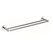 750mm BK RUND Chrome/Matt Black/Brushed Nickel/Brushed Gold/Brushed Gun Metal/Brushed Bronze Brass Double Round Bars Towel Rails