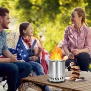 Moyasu Table Top Fire Pit Smokeless Camping Portable Mini Stove Indoor Outdoor