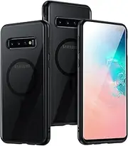 Guizzcg for Samsung Galaxy S10e Magnetic Case - [Compatible with Magsafe Accessory][Military Drop Protection] Soft TPU Bumper + Translucent Matte Back Cover for S10e, Matte Black