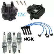 Tune Up Kit Cap Rotor Spark Plugs Wire for Nissan Frontier L4; 2.4L 1998-2000 (for: Nissan)