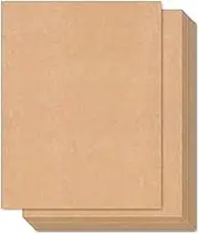 30 Sheets Brown Kraft Cardstock Art Cover Paper for DIY Projects and Crafts - Thick 250gsm Cardstock for Printing Drawing Invitation Making - A4 Size 21 * 29.7cm, Laser and Inkjet Printer Compatible
