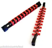 2 GOLIATH INDUSTRIAL 1/4" ABS DOUBLE SIDED SOCKET RAIL HOLDER ORGANIZER SR14DS