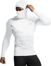 [TSLA] Men's Thermal Long Sleeve Compression Shirts, Mock/Turtleneck Winter Sports Running Base Layer Top