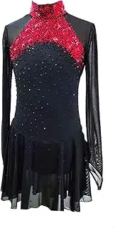[Zagitova] Figure Skating Dress for Women Long Sleeved Backless Dancewear Rhythmic Competition Artistic Costumes