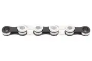 KMC 8 SPEED NARROW CHAIN Silver/Black for e-bike 1/2" x 11/128"