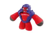 Gigwi Gladiator Plush TPR Interactive Play Dog Toy Red Medium