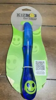 New Kizmos Blue Plastic "Get Happy" Potato Veg Peeler BPA Free