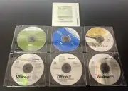 Vintage Computer OS Discs (7) Sealed Microsoft Office Pro 2007, Dell, Adobe ++