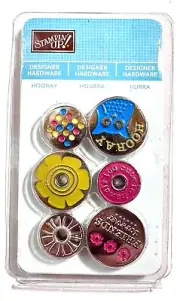 Owl Friends Stampin Up Designer Hardware Brads Scrapbooking