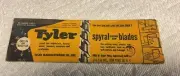 Tyler spyral coping saw blades lot of 5 NOS original packing