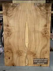 Spalted/Curly/Burl Maple Wood Electric Guitar Drop Top Set