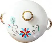 Kitchen Gadget Pepper Storage Jar Spice Container Kitchen Stew Pot Seasoning Pot Salt Jar Seasoning Holder Ceramic Stockpot Home Kitchenware Stockpot with Lid Ceramics White