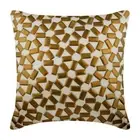 Couch Pillow Cover Orange 16"x16", Home Decor Silk Fabric - True Copper