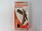 Venosan 20-30 mmHg Closed Toe Beige Compression Stockings Below Knee LG