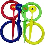 Wmqbjta Kids Rings Toss Game Set Puzzle Toy Logical Thinking Hand Eye Coordination 4