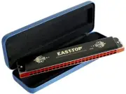 EASTTOP T2406K 24 Holes Harmonica Key of C Tremolo Professional Mouth Organ Gift