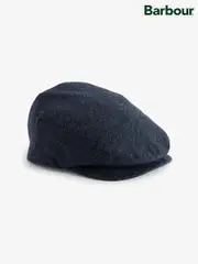 Barbour® Blue Barlow Wool Mix Flat Cap (533783) | $81