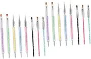 Healvian Sets Nail Tools Set Brush Pens Multi-functional Household Dotting Tools Wear-resistant for Nail Art School