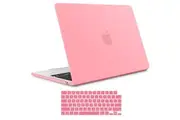 2022-2025 MacBook Air 13 inch case M2 A2681 M3 A3113 M4 A3240 Hard Shell Case Keyboard Cover Pink