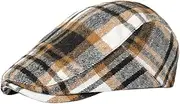 [Katutude] Newsboy Caps for Men & Women Adjustable Flat Cap Driving Hat Vintage Cabbie Hat Flat Beret Cap Hunting Hat
