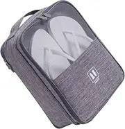 [VALICLUD] Waterproof Travel Shoes Bag Shoe Sorting Pouch Large Capacity Organizer for Travel (Grey)
