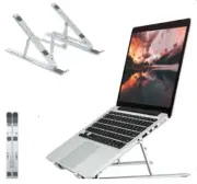 Adjustable Aluminum Laptop Stand – Ergonomic Desk Riser Holder for MacBook PC