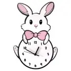 Kids Wall Clock Battery Operated,Silent Non Ticking Wall Clock,Analog Cute8530