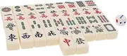GARIOUANS 1set Mini Mahjong Kit Lightweight Travel Mahjong Portable Gaming for Family Events and Casual Play for Travel and Outdoor Fun