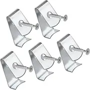 Toddmomy 5pcs Heavy Duty Metal Planter Hangers Weather Resistant Iron Flower Pot Clips for Rustic Patio Plant Display Versatile Wall Hooks for Garden Balcony and Indoor Use